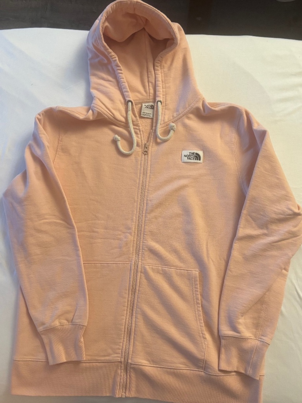 The North Face Light Pink Full-Zip Hoodie XL